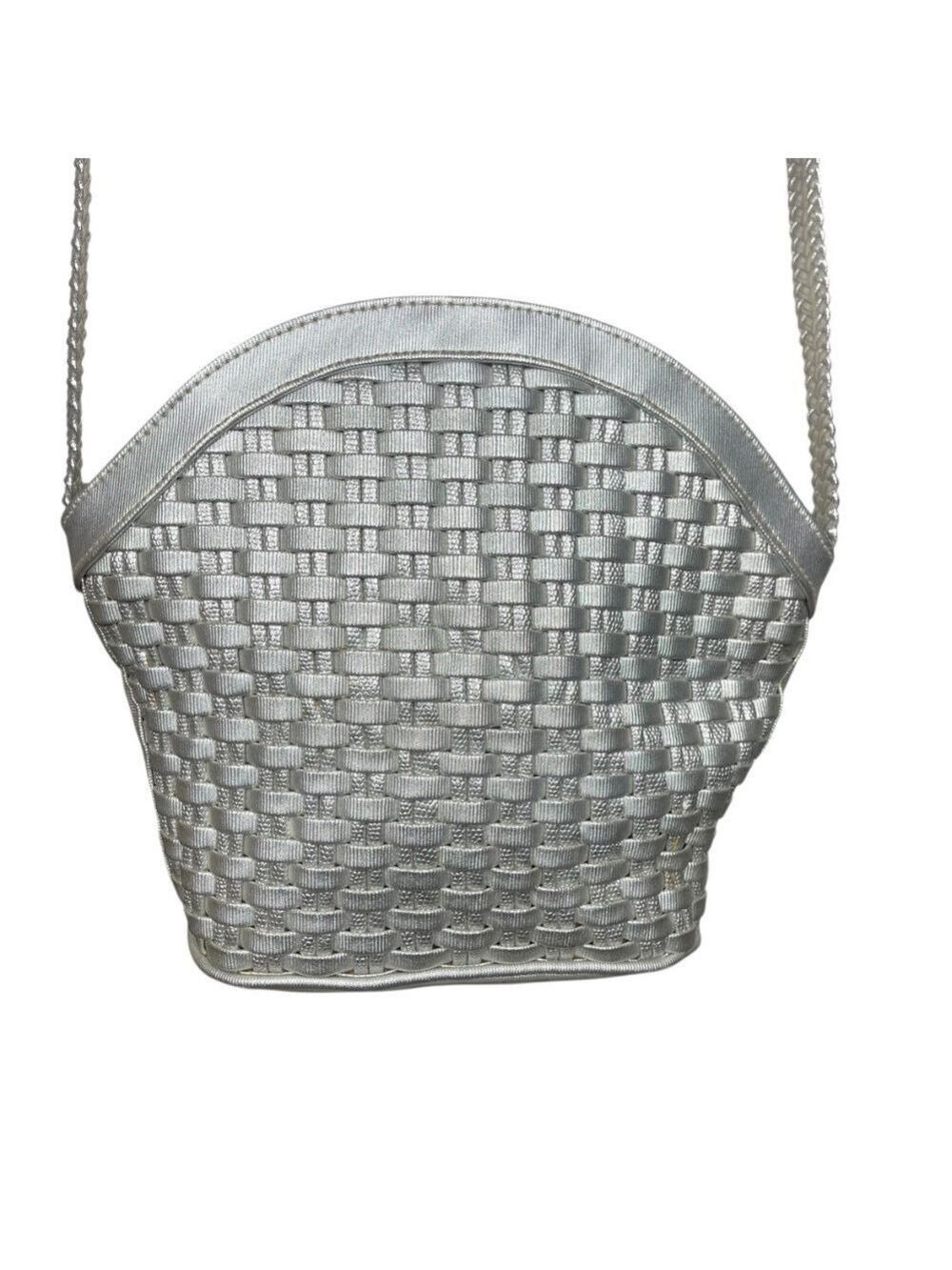 Tianni Metallic Silver Vintage Crossbody Bag - Picture 3 of 5